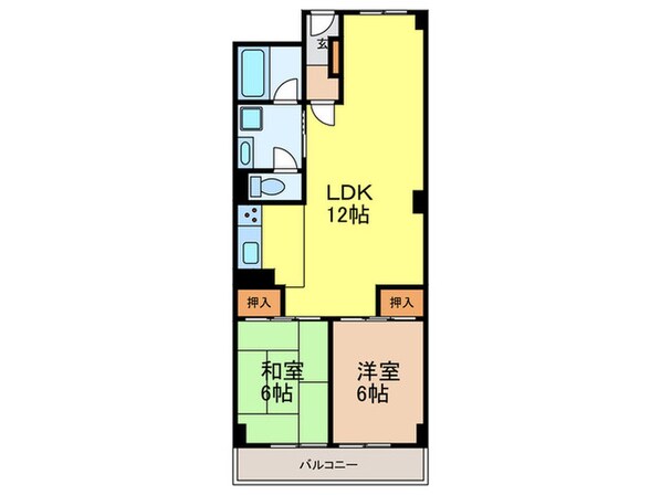 芦屋精道スカイハイツ(103)の物件間取画像